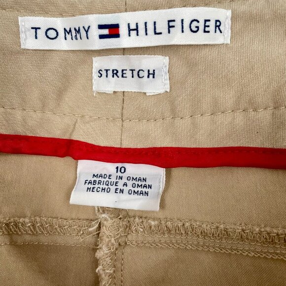 Vintage Tommy Hilfiger Bootcut Sport Stretch Tan Chino Pants Khaki Size 10 - Picture 4 of 12